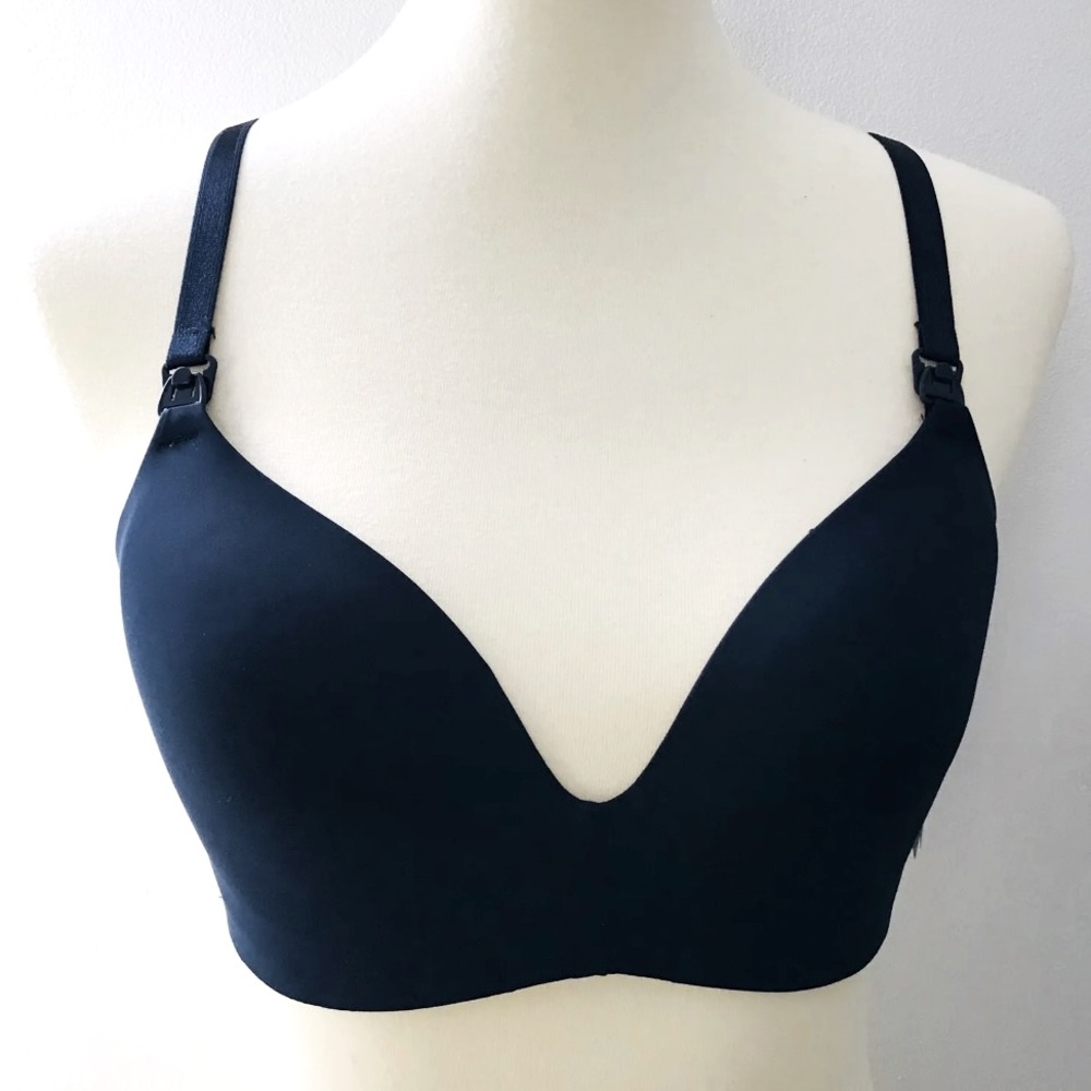 Auden 38C Lightly Lined Wire free Nursing Bra Navy